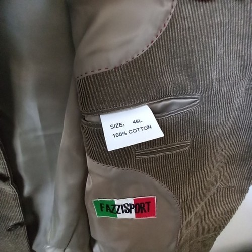 FAZZISPORT Corduroy Blazer Sport Business Jacket CareerContemporary sz: 46L NWOT - Picture 3 of 6