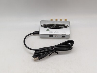 Behringer UCA202 U-Control Ultra-Low Latency 2-in/out USB Audio Interface UCA222