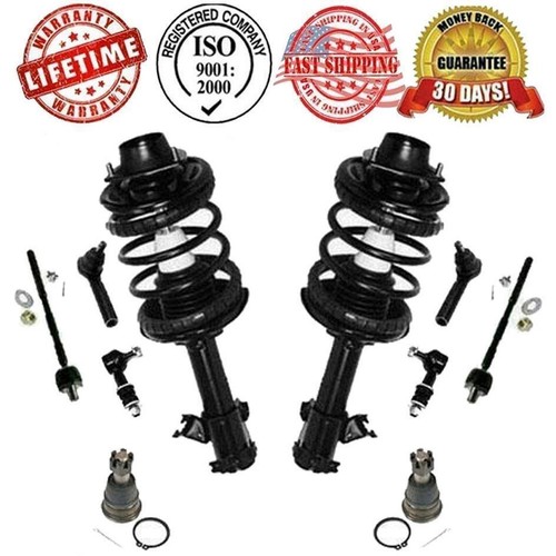 Front Struts Sway Bar Links Ball Joints Tie Rods for Nissan Altima 1993