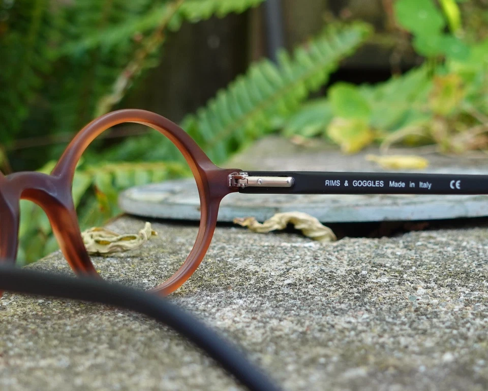 Alexander Matte Brown/Black 43mm Classic Round Eyeglasses - Image 4 of 4