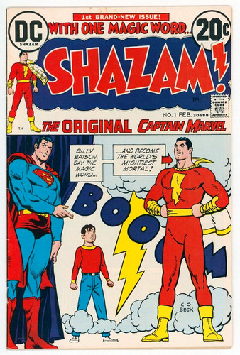 SHAZAM! #1 VG/FN 5.0 1ST POST-GOLDEN AGE CAPTAIN MARVEL ORIGIN COMI GILBERT 1973