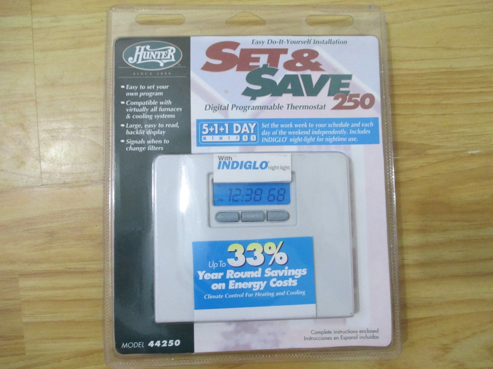 Hunter digital programmable thermostat ebay jpg 1600x1200 Hunter indiglo thermostat  44250a manual