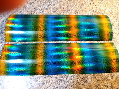 LARGE ALLIGATOR SCALE  3'' x 12'' 2pk Holographic Fishing Lure Tape