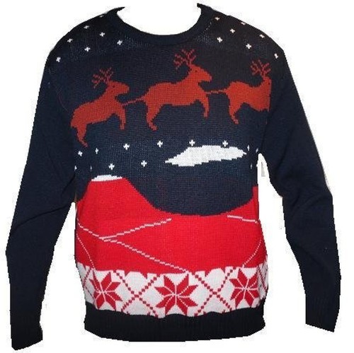Maglia Donna Uomo Donna Renna Natale Felpa Babbo Natale Rétro | eBay