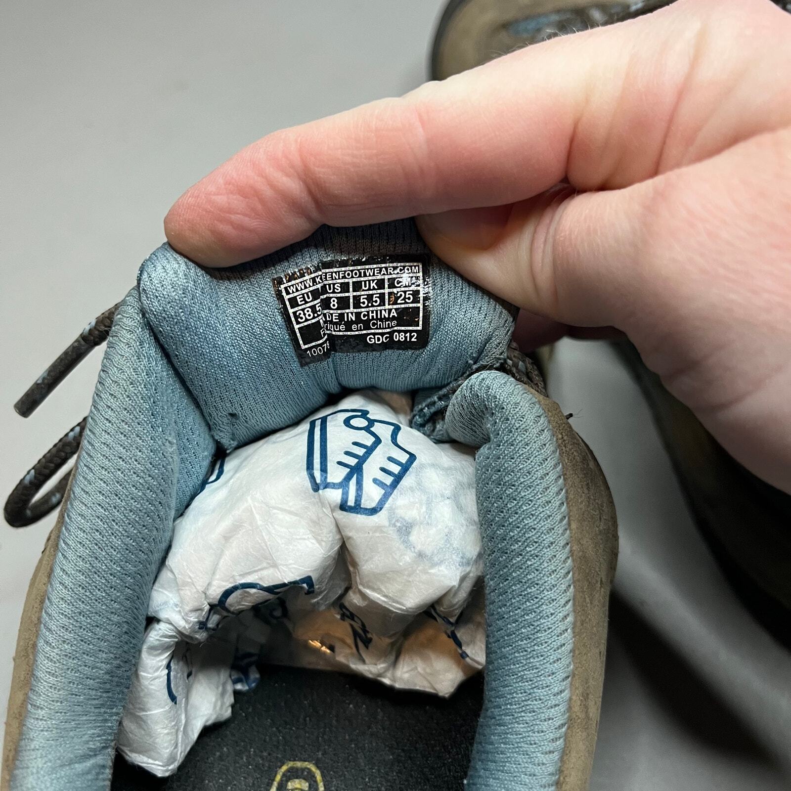 Scarpe Keen donna taglia 8 blu marrone escursionismo trail outdoor Oxford sneakers passeggio