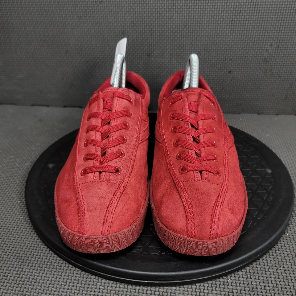Tretorn Nylite 3 Plus Zapatos Mujer Talla 8.5 Rojo Gamuza Zapatillas bajas Foto 2 de 4