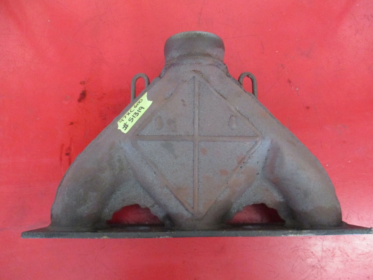 97 Polaris XC 600 Snowmobile Exhaust Manifold Y Pipe Triple