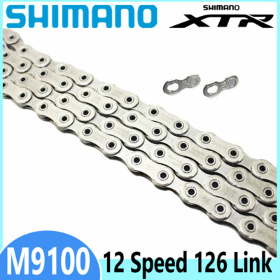 Shimano XTR CN M9100 Kette 12-fach 116 126 Links Mit Quick Link MTB Fahrrad