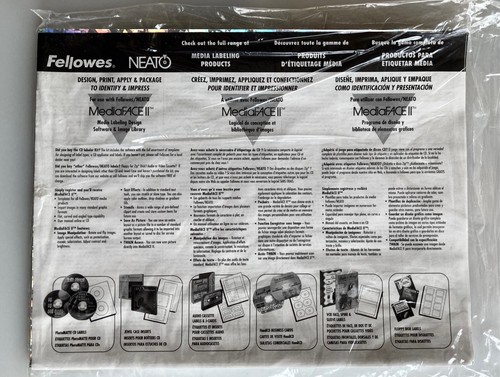 Fellowes Neato 84071 CD/DVD Holographic Labels (Prism, Shimmer, Ice) Pack of 24 - Picture 5 of 5
