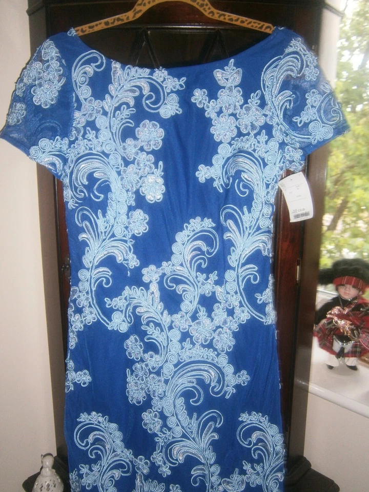 JS Collections. NEW! Luxurious Feminine  Dress. Gorgeous Embroidery. UK10/ US 6 - Image 3 of 4