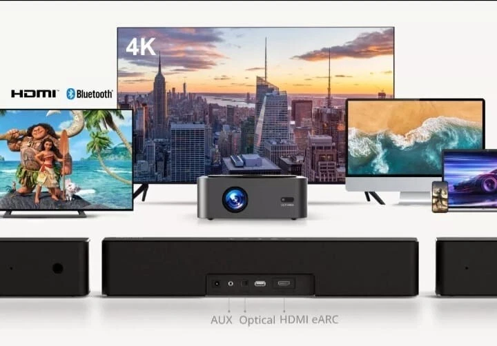 ULTIMEA Poseidon D50 Soundbar  Wireless Subwoofer 5.1, 3D Surround Sound BassMax - Bild 4 von 4