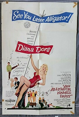 An Alligator Named Daisy British Movie Poster DIANA DORS Stanley Holloway 1955