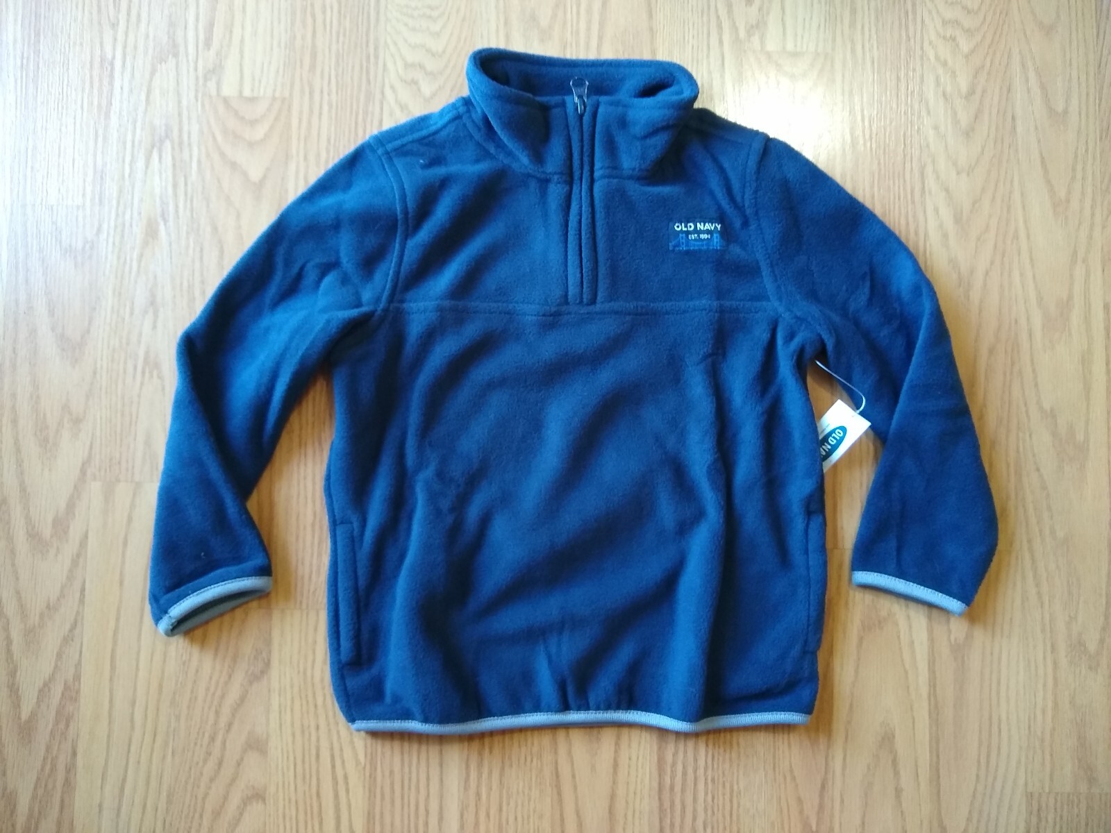 Old Navy Boys 4T Fleece Toddler Pullover Jacket Navy Blue Girls NEW