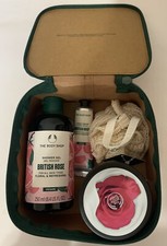 The Body Shop Lather  Slather British Rose Gift Case Set Special Edition New
