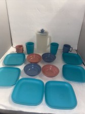 Tupperware Tuppertoys Mini Serve It Kids Set Pitcher Plates Mug Bowls Cups New