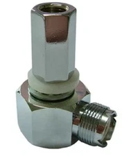 Workman SM1-L Right Angle SO-239 to 3/8" x 24 Threaded Stud Antenna Mount NEW