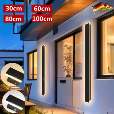 Lange Wandleuchte Villa Wandleuchte Wandleuchte Wasserdicht IP65 Außen 30-100CM - Bild 1 von 4