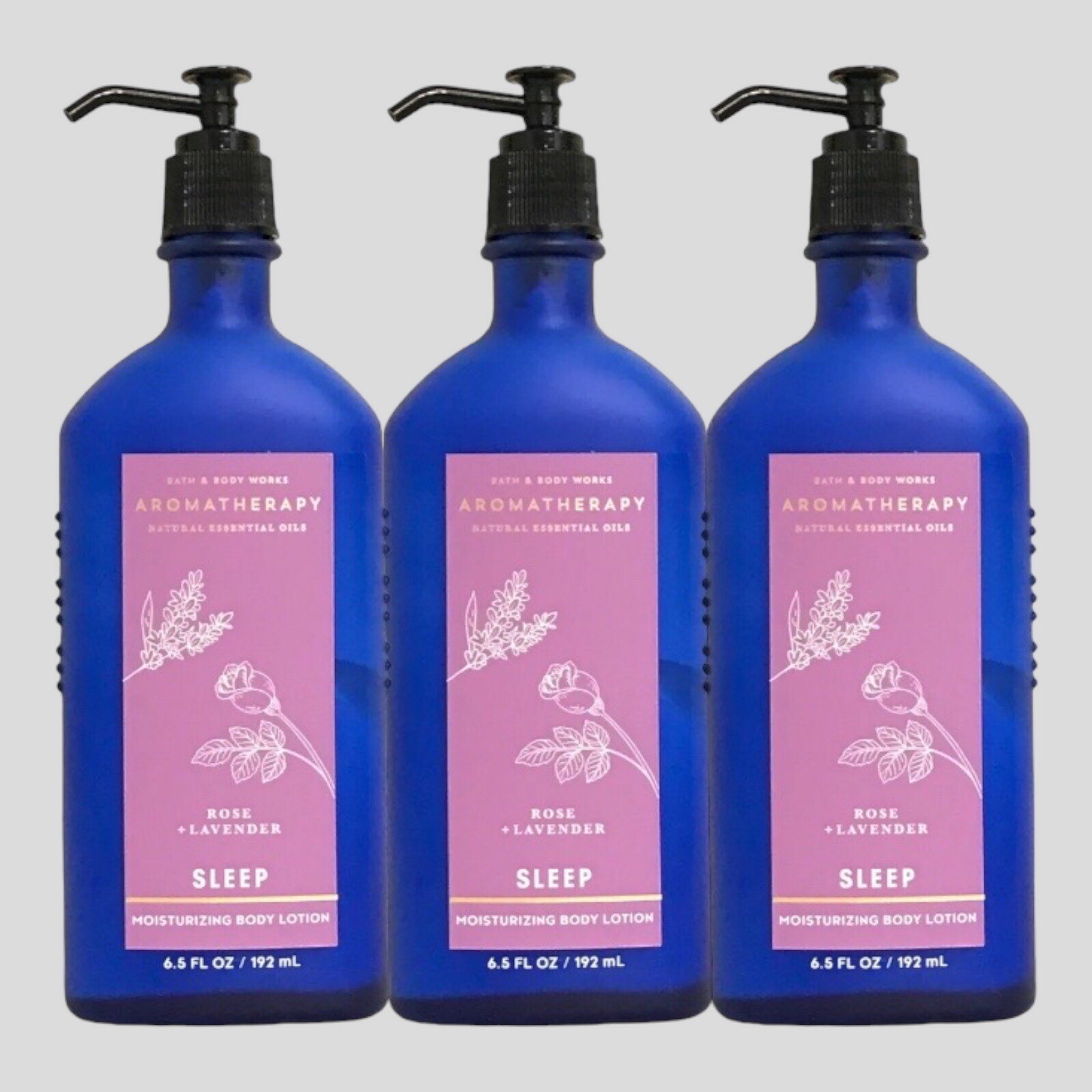 BATH & BODY WORKS AROMATHERAPY SLEEP ROSE LAVENDER HAND LOTION 6.5 OZ