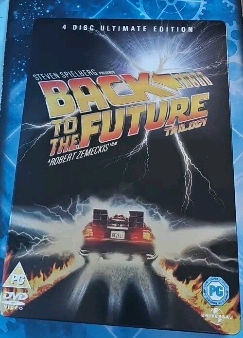 Back To The Future Trilogy DVD Steelbook. 4 Disc. Steven Spielberg 80s Sci-fi