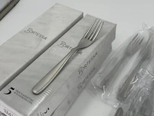 NEW Pottery Barn Fortessa Grand City  20 piece Flatware Set MATTE Stainless