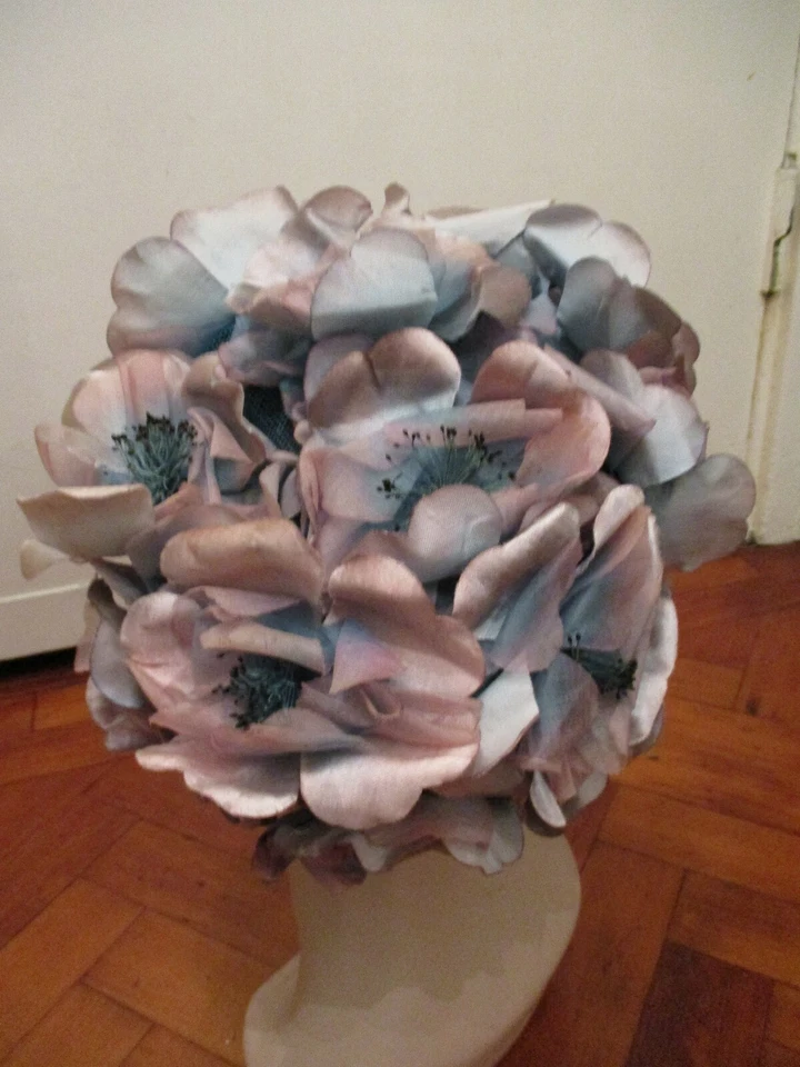 SOMBRERO FLORAL DE COLECCIÓN AÑOS 60 Foto 3 de 4