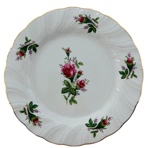 6 Vintage Truly Tasteful Floral Dessert Bread Plates Pink Roses Gold Trim 7.5" - Picture 10 of 15