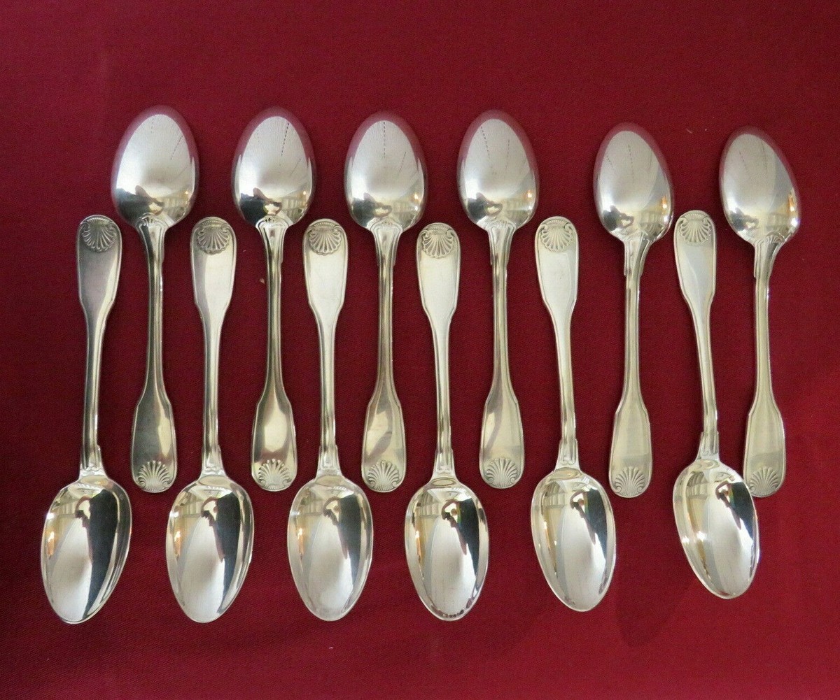 13 cuillères à soupe Christofle Coquille Vendôme - Arts de la table