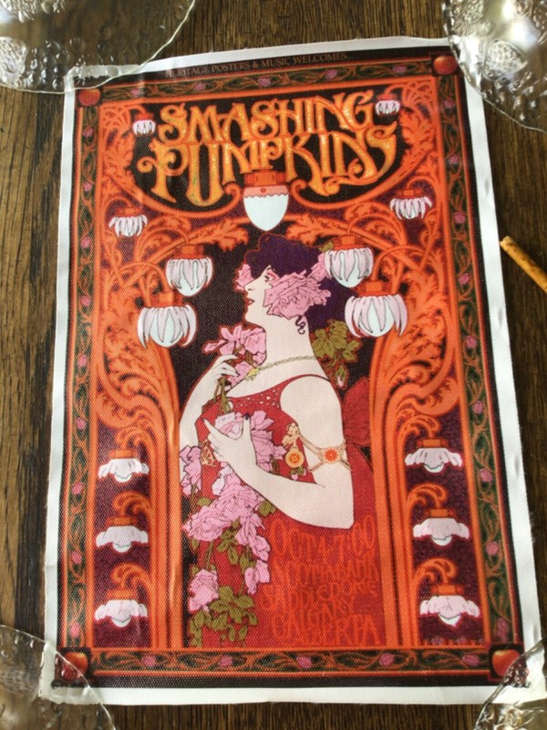 Smashing Pumpkins Saddledome Art Nouveau poster 9x12” vinyl canvas NEW