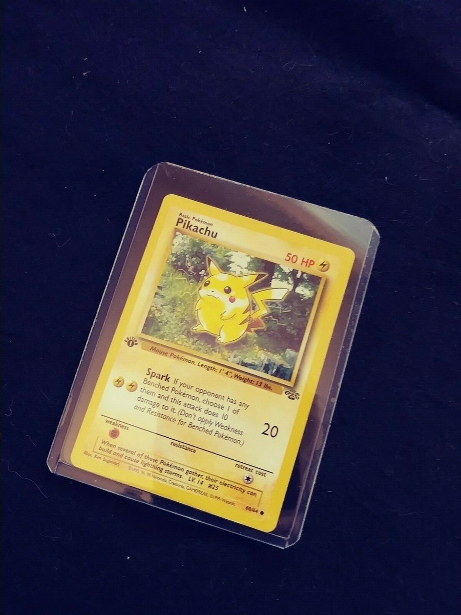 Vintage 1st Edition Pikachu Pokemon Jungle 60/64 1995, 96, 98
