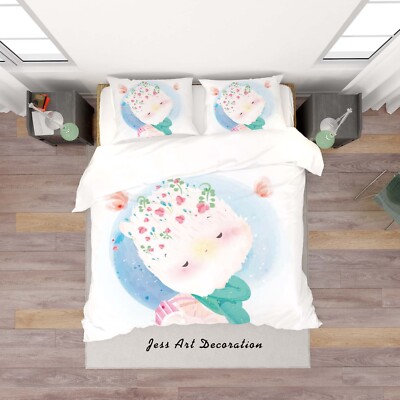 3D Cartoon Animal Floral Butterfly Quilt Cover Set Bedding Sets Pillowcases 64