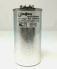 HVAC Capacitor 70 + 5uf - 70/5 mfd Dual Round Run Capacitor - Made in USA