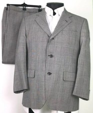 Jos. A. Bank Mens Plaid Suit Size 42 Regular