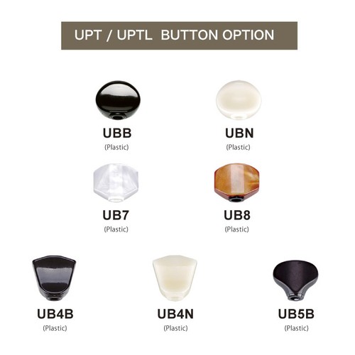 (4) Gotoh UPT-UB4N Sealed Planetary Ukulele Tuning Keys Tuners - CHROME WHITE - Picture 4 of 4