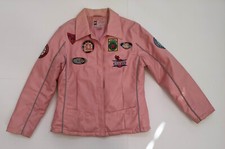 Florence Sports Extreme Womens Faux Leather Basketball Patch Jacket Sz Large
