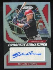 Dylan Crews 2024 Prizm Auto Silver Rookie Prospect #PS-DC Nationals