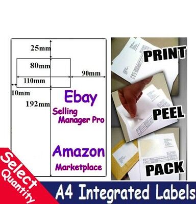 INTEGRATED LABEL SHEETS S11 110MM X 80MM S11 SELLING MANAGER PEELABLE MAIL