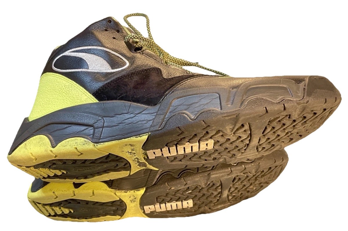 PUMA Source Trinomic Mid Men\'s Sz 7.5 Sneakers New Size 7.5 - Puma Source Retro 2 Mid Black Green for sale  main image 3