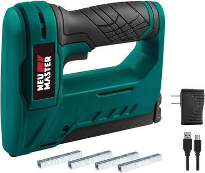 NEU MASTER Electric Staple Gun, Cordless Staple Guns with Staples & USB Charger,