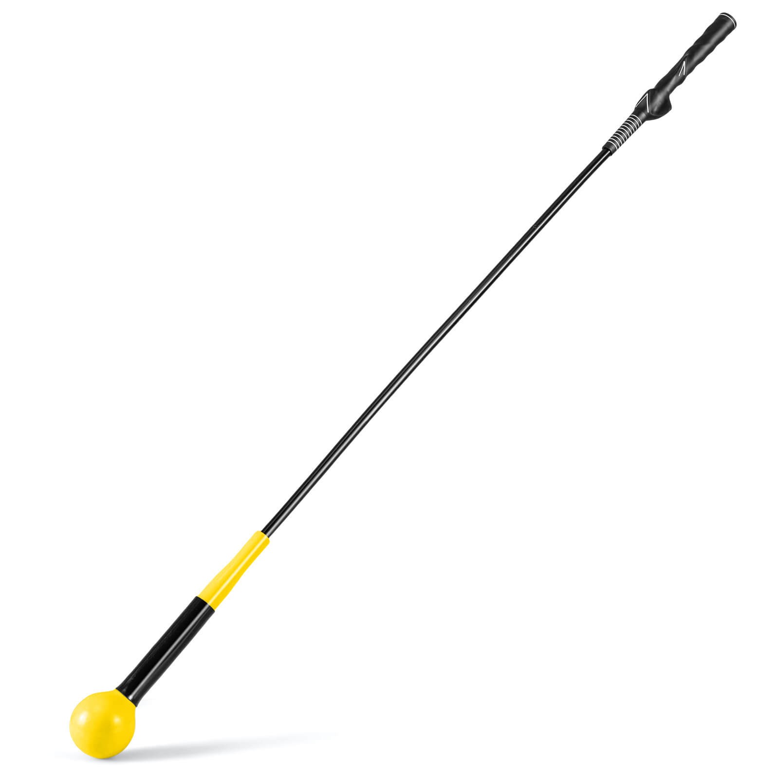 Golf Swing Trainer Aid, 47" Warm-up Practice Stick w/Weighted Head for Grip