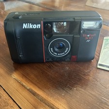 Nikon Tele Touch 300 AF Point Shoot 35mm Film Camera 35-55mm Macro Lens-No Bat