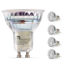 Dimmable GU10 LED Light Bulbs, 4.5W Bright 5000K Daylight White 50W Halogen E...