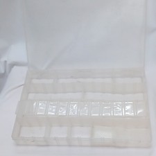 Clear Plastic Bead Storage Organizer Box with Multi-Compartments COMES WITH 2  