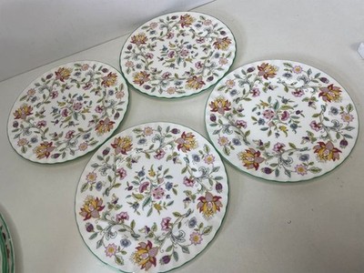 Minton Haddon Hall 8 Zoll Salatteller 4er Set Fine Bone China England