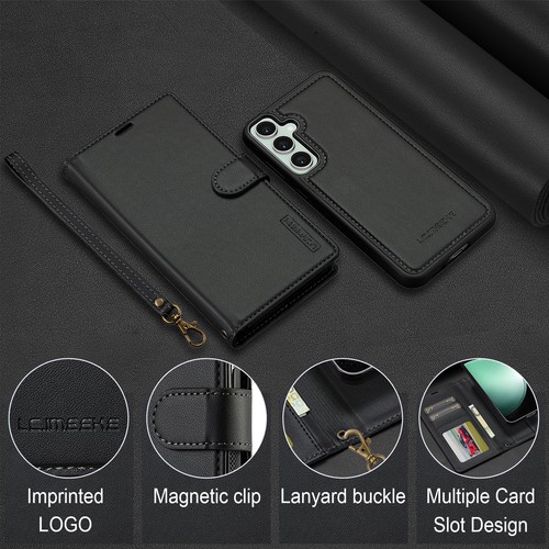 Removable Leather Flip Wallet Case Cover For Samsung A17 A56 A36 A16 A55 A54 A35 - 第 6/16 張圖片