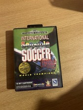 International Sensible Soccer World Cup Teams Edition Rare Mega Drive Game