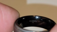 11 Mm Black Tungsten Carbide Brushed Comfort Fit Wedding Band Ring Men's-Women's