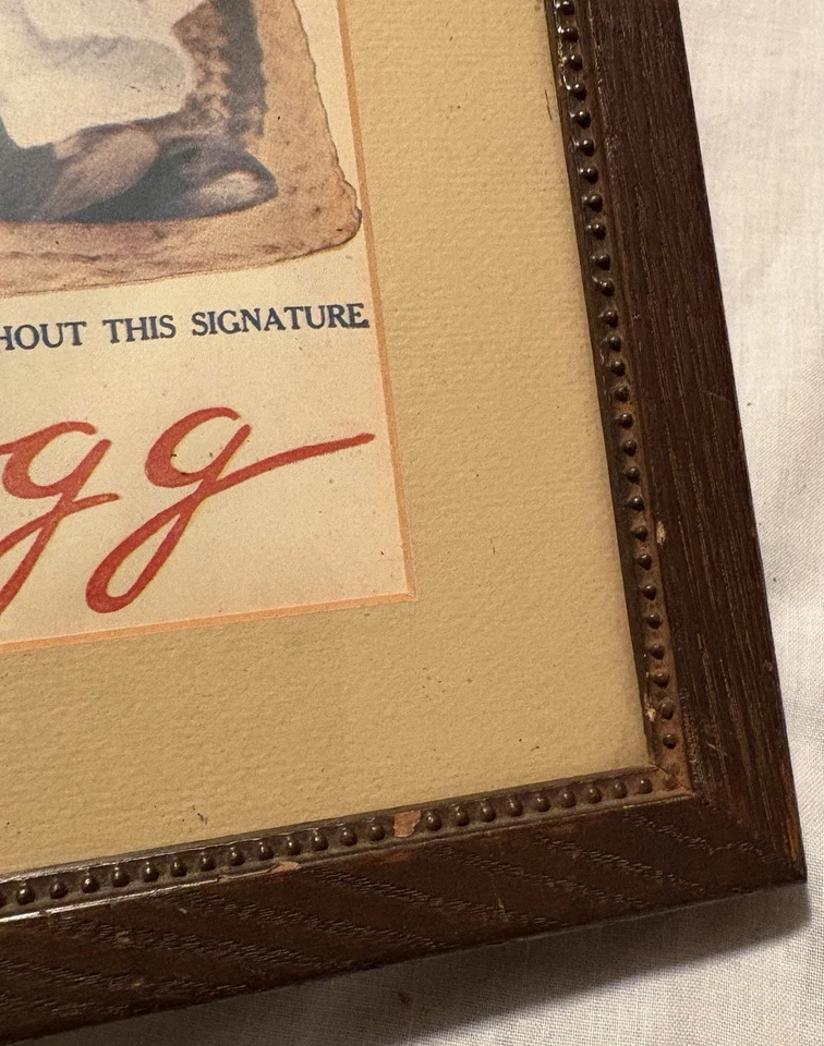 Signed 1976 Kelloggs Toasted Corn Flakes Advertisement Reproduction Framed 12x15 - Image 4 of 4