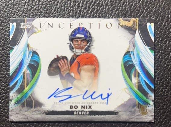 Bo Nix 2024 Topps Inception Football RC Rookie Autograph Variation #RAV-BN