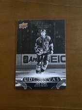 2023-24 Upper Deck UD Canvas Black and White C82 Jack Eichel Vegas Golden Knight