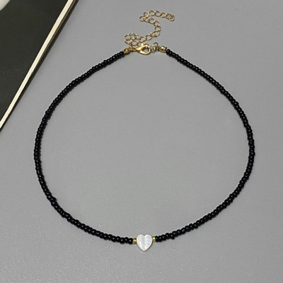 New Nature Shell Love Heart Choker Necklace for Girl Spring Summer Fashion Small